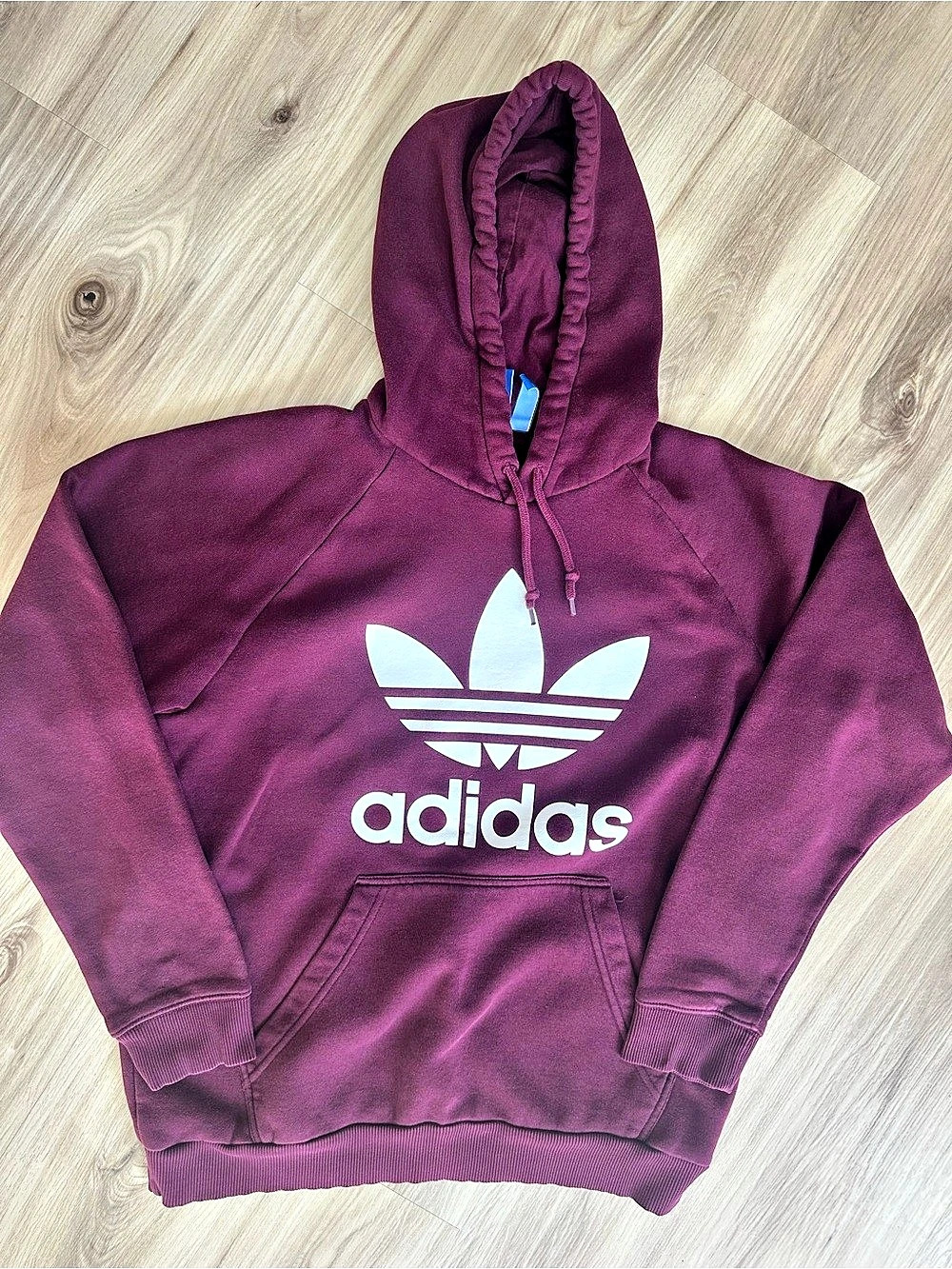 adidas Adicolor Classics Trefoil Hoodie cranberry size L